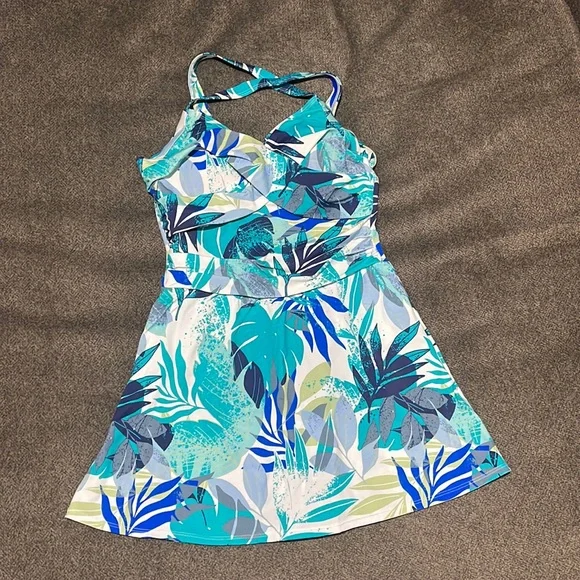 Denim&Co | Swim | Denim Co Beach Swim Dress | Poshmark